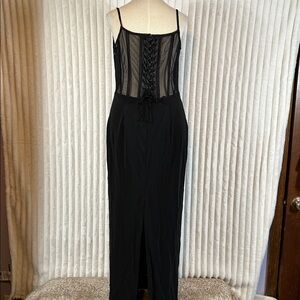 Vintage Scott McClintock corset style sleeveless long evening dress size 12
